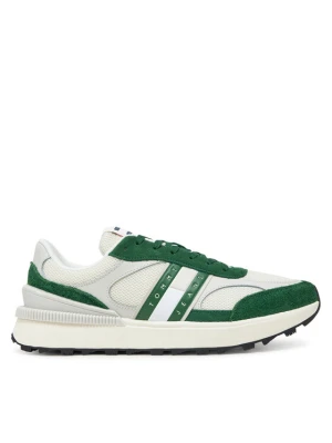 Sneakersy Tommy Jeans Tjm Technical Runner Ess EM0EM01537 Zielony