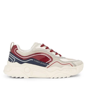 Sneakersy Tommy Jeans Tjw Chunky Runner Monocolor Lc EN0EN02263 Czerwony