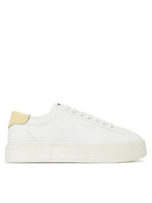 Sneakersy Tommy Jeans Tjw Flatform Canvas Sneaker EN0EN02792 Écru Kremowy