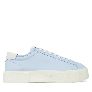 Sneakersy Tommy Jeans Tjw Flatform Canvas Sneaker EN0EN02792 Niebieski