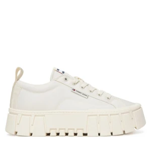 Sneakersy Tommy Jeans Tjw Flatform Chunky Sneaker EN0EN03036 Écru