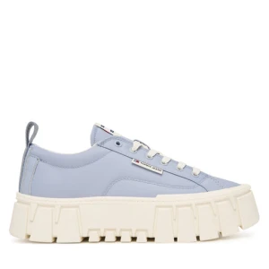 Sneakersy Tommy Jeans Tjw Flatform Chunky Sneaker EN0EN03036 Niebieski