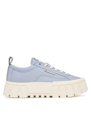 Sneakersy Tommy Jeans Tjw Flatform Chunky Sneaker EN0EN03036 Niebieski