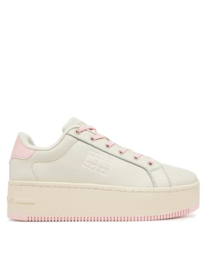 Sneakersy Tommy Jeans Tjw Flatform Ess EN0EN02518 Różowy