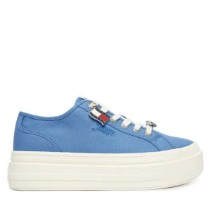Sneakersy Tommy Jeans Tjw Flatform Sneaker Charms EN0EN02959 Niebieski
