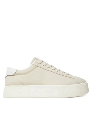 Sneakersy Tommy Jeans Tjw Flatform Sneaker EN0EN02819 Beżowy