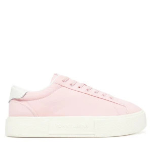 Sneakersy Tommy Jeans Tjw Flatform Sneaker EN0EN02819 Różowy