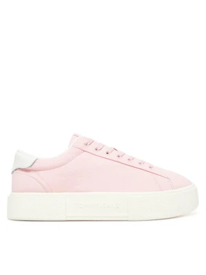 Sneakersy Tommy Jeans Tjw Flatform Sneaker EN0EN02819 Różowy