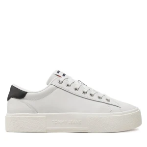 Sneakersy Tommy Jeans Tjw Foxing Flatform Sneaker EN0EN02567 Écru