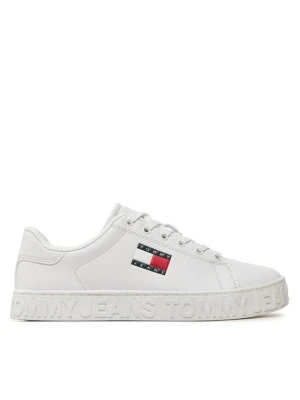 Sneakersy Tommy Jeans Tjw Logo Outsole Sneaker Ess EN0EN02703 Biały