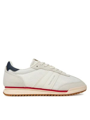 Sneakersy Tommy Jeans Tjw Low Profile Runner EN0EN02862 Écru Kremowy