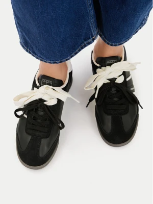 Sneakersy Tommy Jeans Tjw Low Profile Runner Lthr Mix EN0EN03001 Czarny