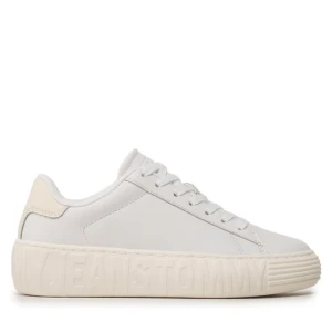 Sneakersy Tommy Jeans Tjw New Cupsole Leather Lc EN0EN02212 Écru