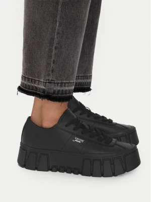 Sneakersy Tommy Jeans Tjw Platform Sneaker Leather Lc EN0EN03165 Czarny