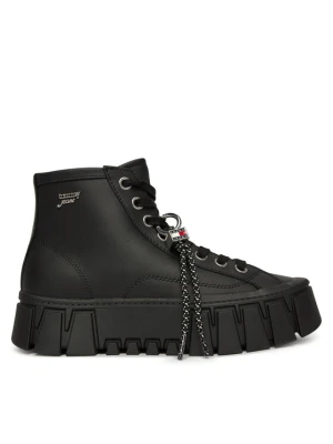 Sneakersy Tommy Jeans Tjw Platform Sneaker Leather Mc EN0EN03133 Czarny