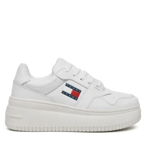 Sneakersy Tommy Jeans Tjw Retro Basket Flatform Ess EN0EN02506 Biały