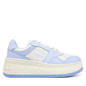 Sneakersy Tommy Jeans Tjw Retro Basket Flatform Ess EN0EN02506 Niebieski