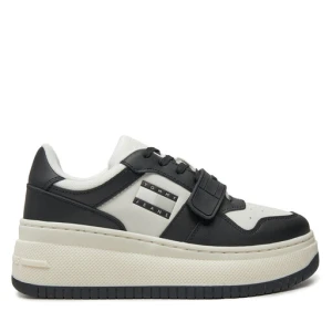 Sneakersy Tommy Jeans Tjw Retro Basket Flatform Velcro EN0EN02573 Czarny