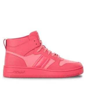 Sneakersy Tommy Jeans Tjw Retro Basket Mc Wl EN0EN02398 Różowy