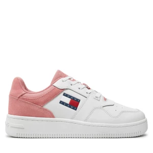 Sneakersy Tommy Jeans Tjw Retro Basket Mix Media EN0EN02653 Różowy