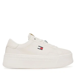 Sneakersy Tommy Jeans Tjw Script Cupsole Flatform EN0EN02961 Biały