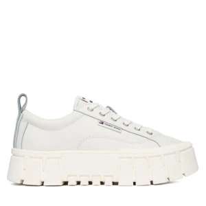 Sneakersy Tommy Jeans Tjw Vulc Flatform Leather EN0EN03008 Biały