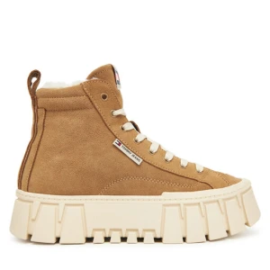 Sneakersy Tommy Jeans Tjw Vulc Flatform Suede Wl EN0EN02894 Brązowy