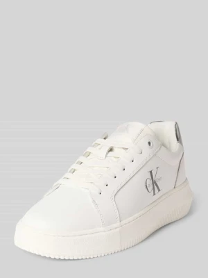 Sneakersy typu chunky z nadrukiem z logo Calvin Klein Jeans Biały