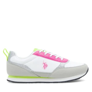 Sneakersy U.S. Polo Assn. NOBIK013 Białe złoto