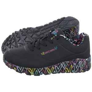 Sneakersy Uno Lite Lovely Luv Black/Multi 314976L/BKMT (SK154-a) Skechers