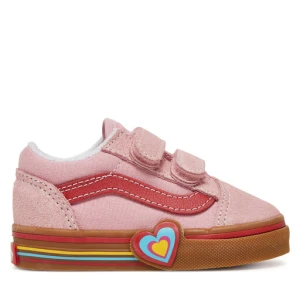 Sneakersy Vans Old Skool V Heart VN000D4SBIY1 Różowy