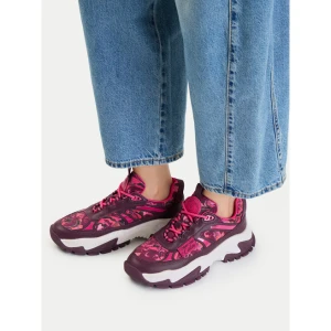 Sneakersy Versace Jeans Couture 79VA3SVG Bordowy