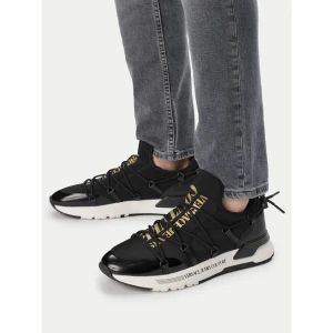 Sneakersy Versace Jeans Couture 80YA3SA6 Czarny