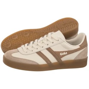 Sneakersy Viper Leather Off White/Bone/Light Caramel/Gum CLB744 (GO1-a) Gola