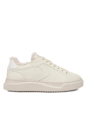 Sneakersy Voile Blanche Lipari Fur 2017113.17.0N06 Écru Kremowy