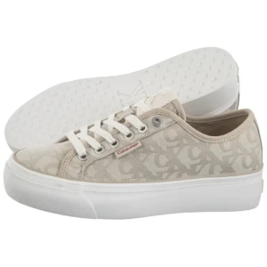 Sneakersy Vulc Flatform Jacquard Aop Natural Jacquard YW0YW01965 0GA (CK671-a) Calvin Klein