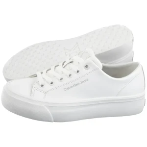 Zdjęcie produktu Sneakersy Vulc Flatform Low Mg Lth Triple Bright White YW0YW01771 0K4 (CK636-a) Calvin Klein