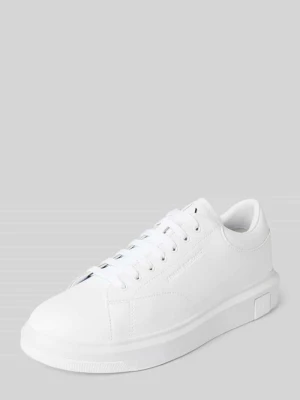 Sneakersy w jednolitym kolorze model ‘ENGLISH’ Armani Exchange