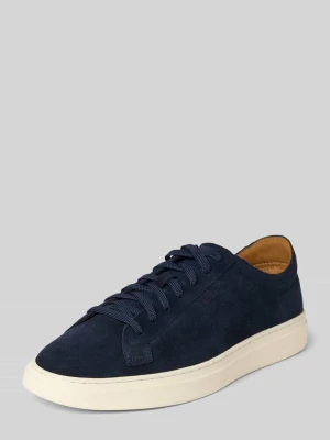 Sneakersy w niskim kroju z czystego nubuku bydlęcego Model 'Kieran_Tenn_wcsd' Boss Granatowy