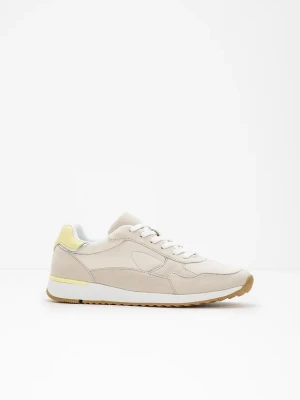 Sneakersy w stylu retro BonPrix beżowy