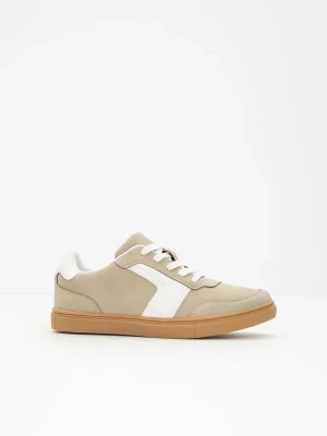 Sneakersy w stylu retro BonPrix beżowy