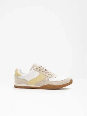 Sneakersy w stylu retro BonPrix biały