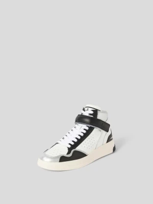 Sneakersy w wysokim kroju ze skóry Ghoud Oliwkowy