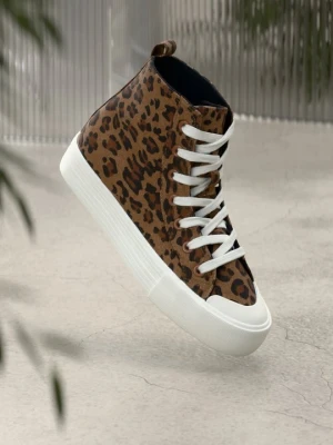 Sneakersy wysokie Anna Field By Zalando beżowy