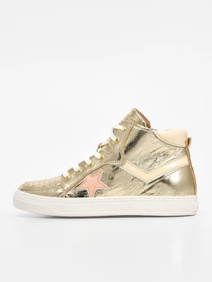 Sneakersy wysokie Bisgaard złoty