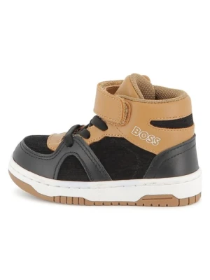 Sneakersy wysokie Boss brązowy