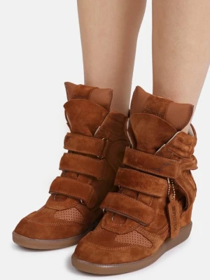 Sneakersy wysokie Bronx beżowy