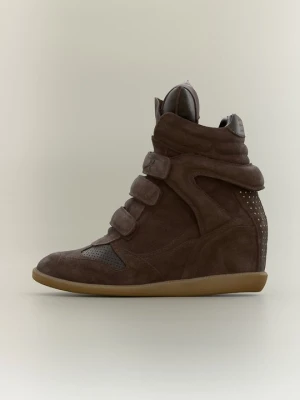 Sneakersy wysokie Bronx brązowy