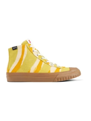 Sneakersy wysokie Camper żółty