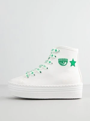 Sneakersy wysokie Chiara Ferragni biały